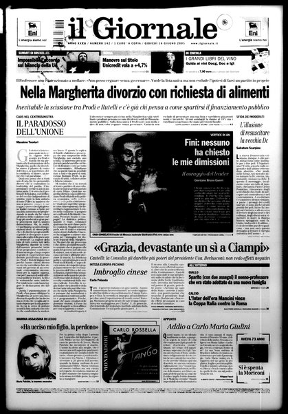 Il giornale : quotidiano del mattino